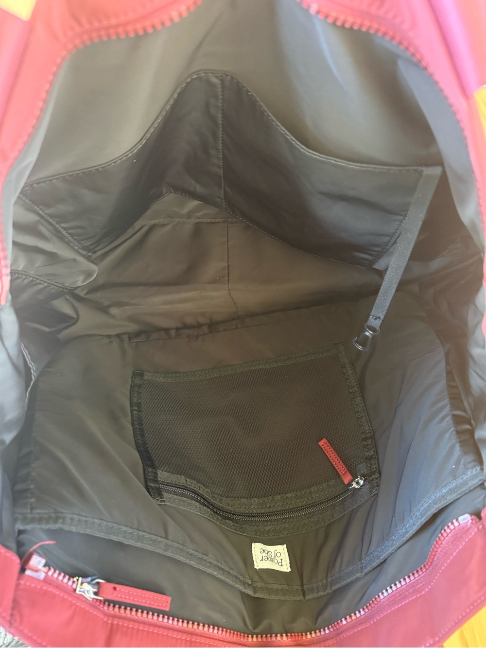 Athleta Wine Red Tote Bag - Picture 3 of 8